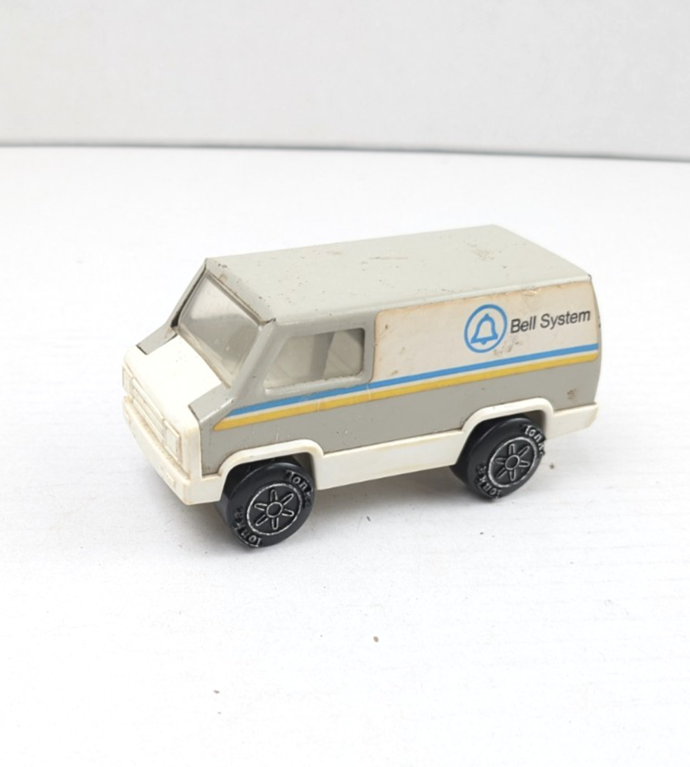 Vintage 1979 Tonka Bell System Telephone Service Van Toy Hong Kong 4.5"